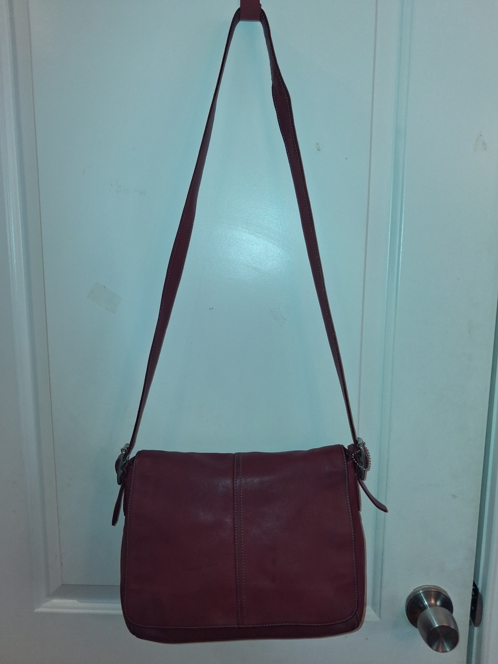 Vintage Coach Hamptons Flap Crossbody Bag